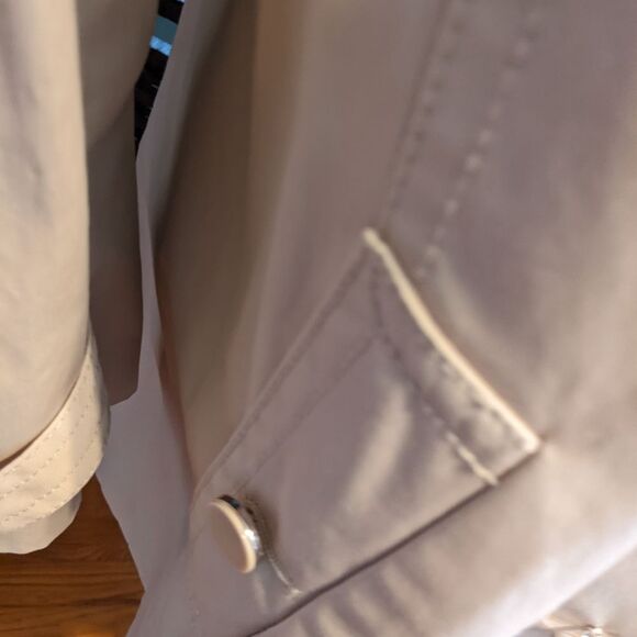 ✅️ Talbots Ivory Cream All Weather Trench Coat - Picture 6 of 11